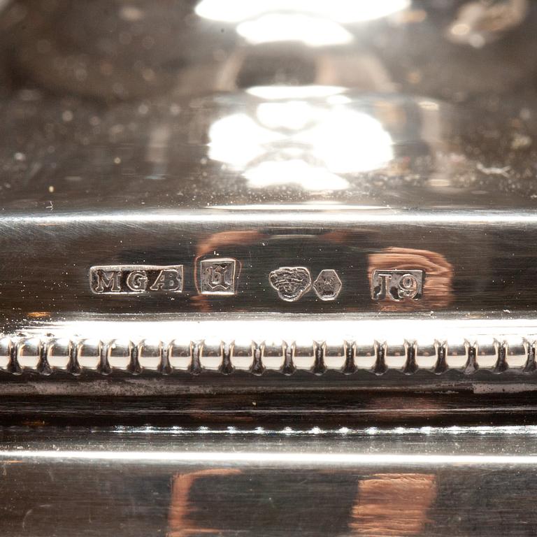 LJUSSTAKAR, 1 par, silver, MGAB, Uppsala 1959.