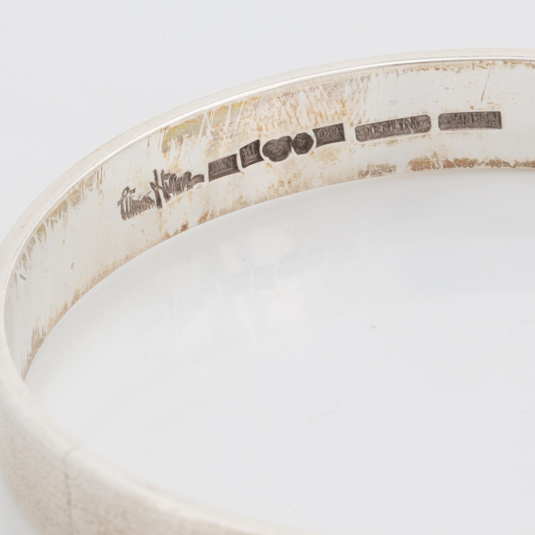 Wiwen Nilsson,  sterling silver bangle, Lund 1964.