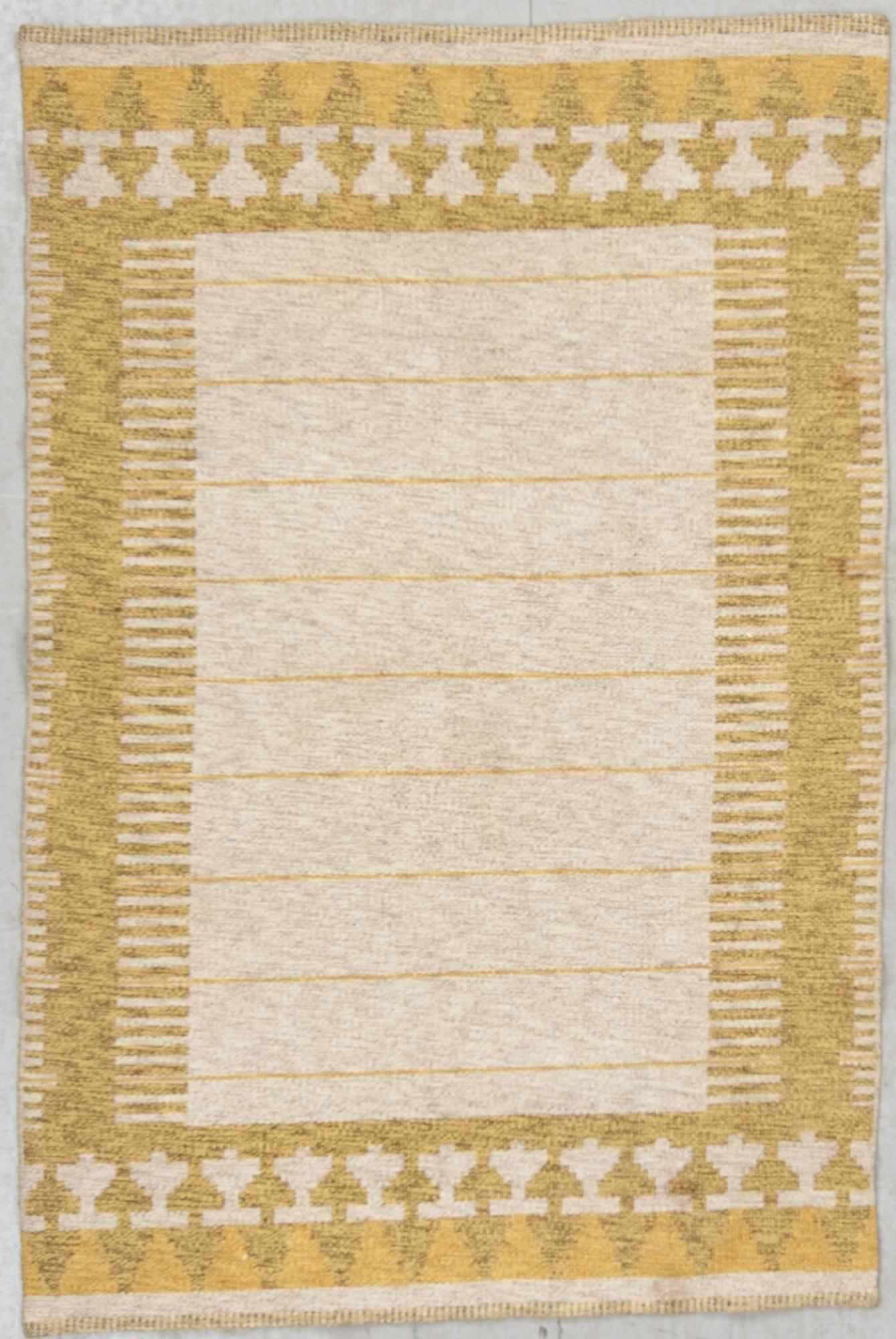 MATTA, dubbelvävd, möjligen Kasthall, 1900-talets mitt. Ca 180 X 119 cm.