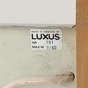 Uno & Östen Christiansson, a pair of wall lamps/ceiling lamps, Luxus, 1960's.