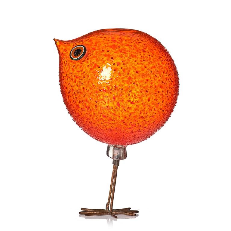 Alessandro Pianon, a 'Pulcino' glass bird, Vistosi, Murano, Italy 1960s.