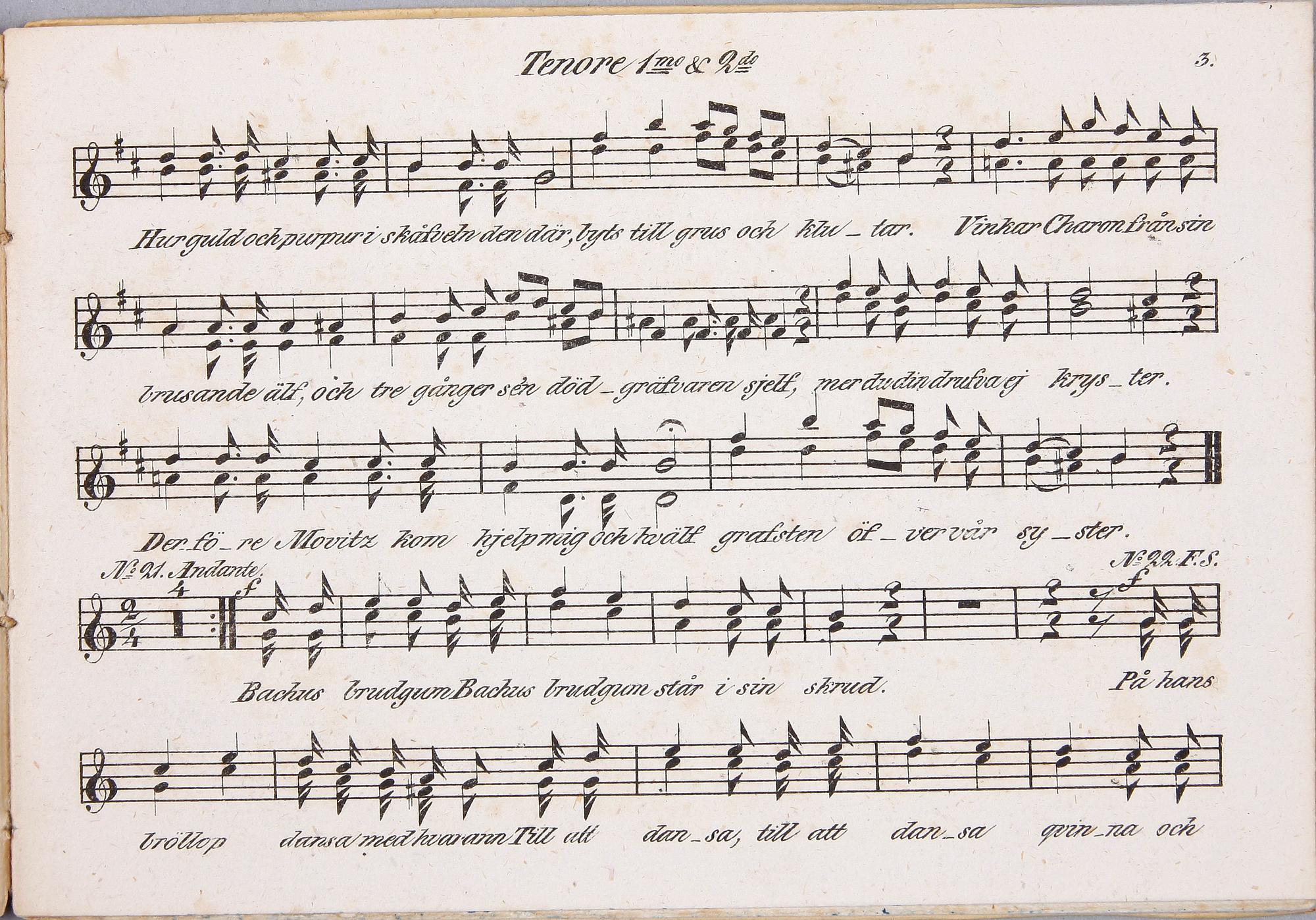 BOK, 2 band, "Sånger af Carl Michael Bellman", enligt uppgift tryckta 1832.