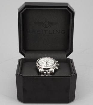HERRARMBANDSUR BREITLING, Chronomate Evolution Acier, stål + diamanter 1.14 ct TW/vvs. Ref. A1335653. 2000-tal.