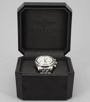 MIESTEN RANNEKELLO BREITLING, Chronomate Evolution Acier, teräs + timantteja 1.14 ct TW/vvs. Ref. A1335653. 2000-luku.