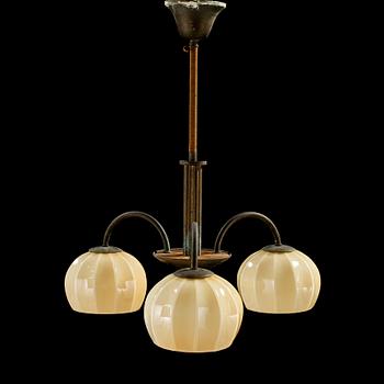 TAKLAMPA, 1900-talets andra kvartal. Höjd 55 cm.