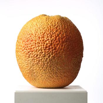 Hans Hedberg, a faience sculpture of a bitter orange, Biot, France.