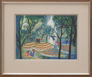 MAURICE BLANCHARD, blandteknik, signerad.