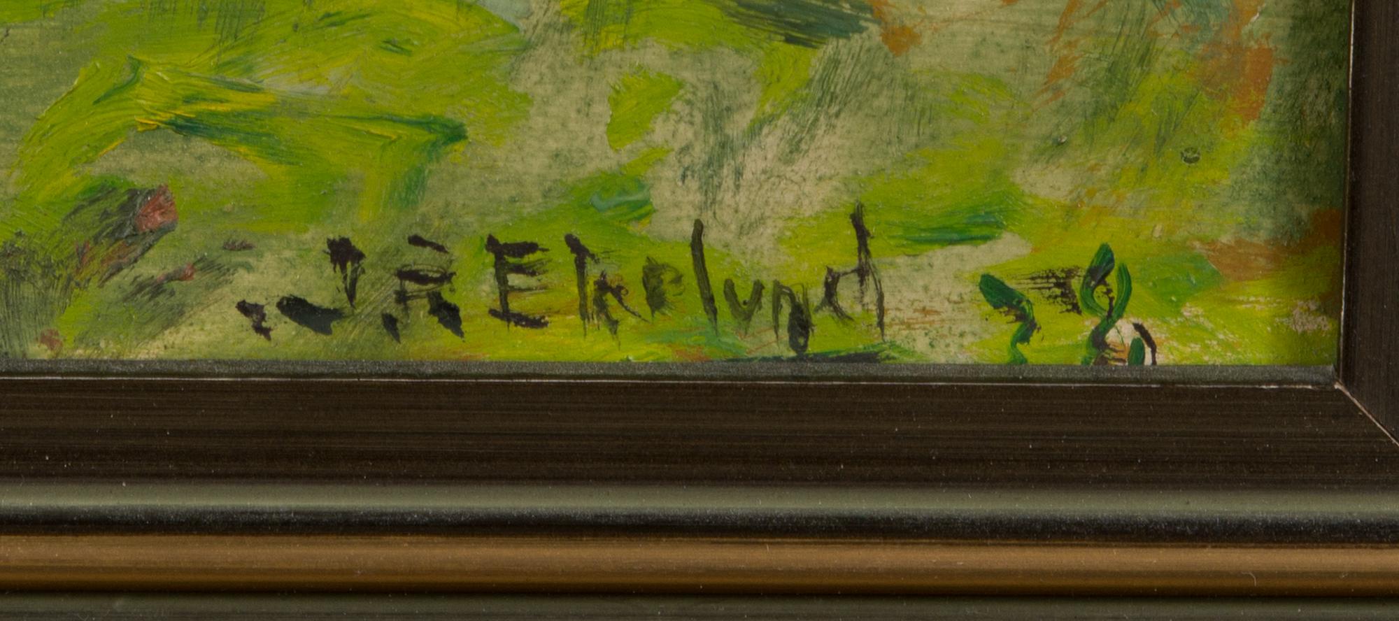 JOHN RAFAEL EKELUND, oil on board, signed and dated-32.