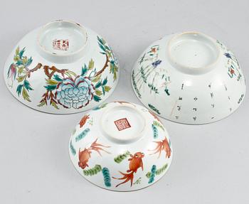SKÅLAR, 12 st, porslin, Kina 1800/1900-tal.