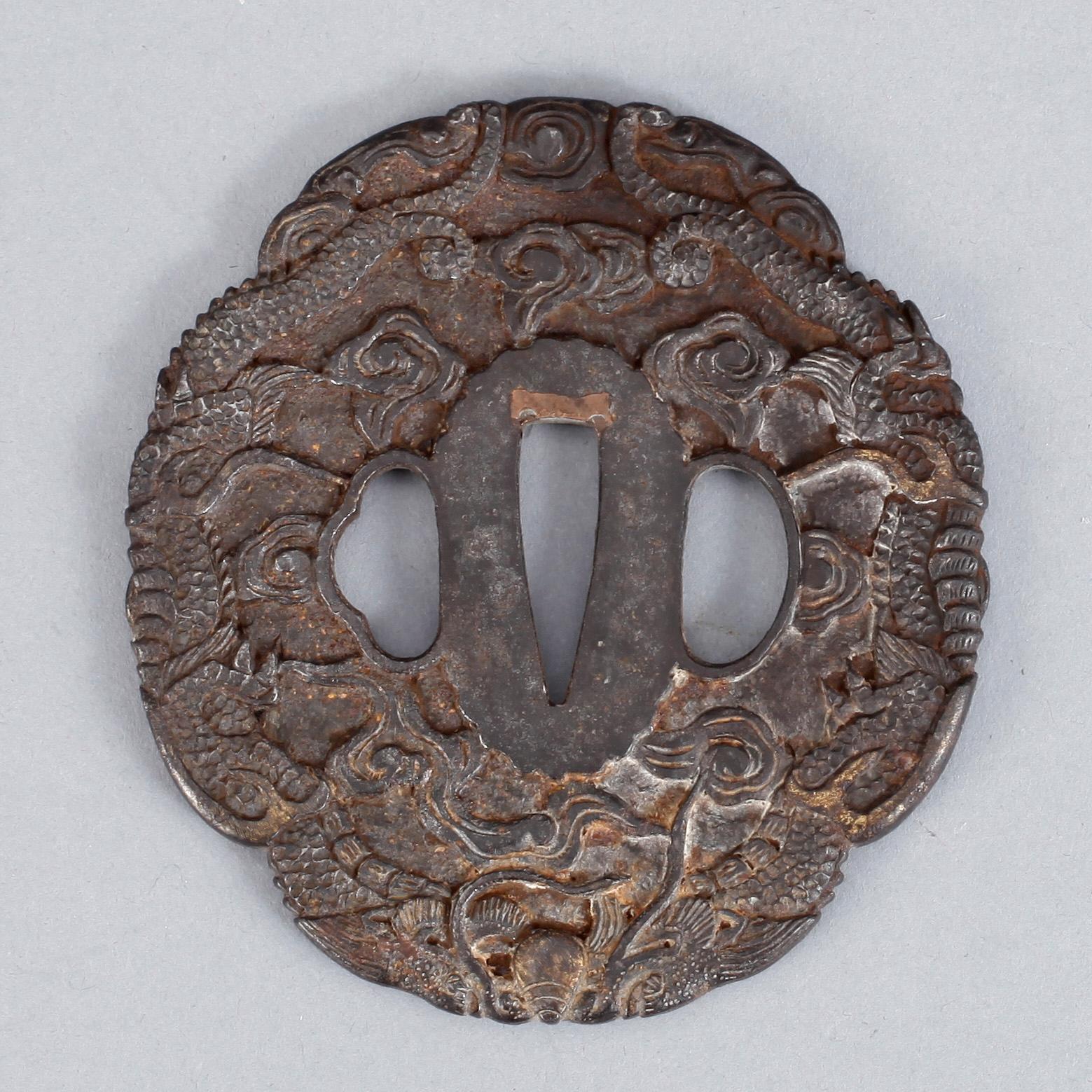 TSUBA, brons, Japan.