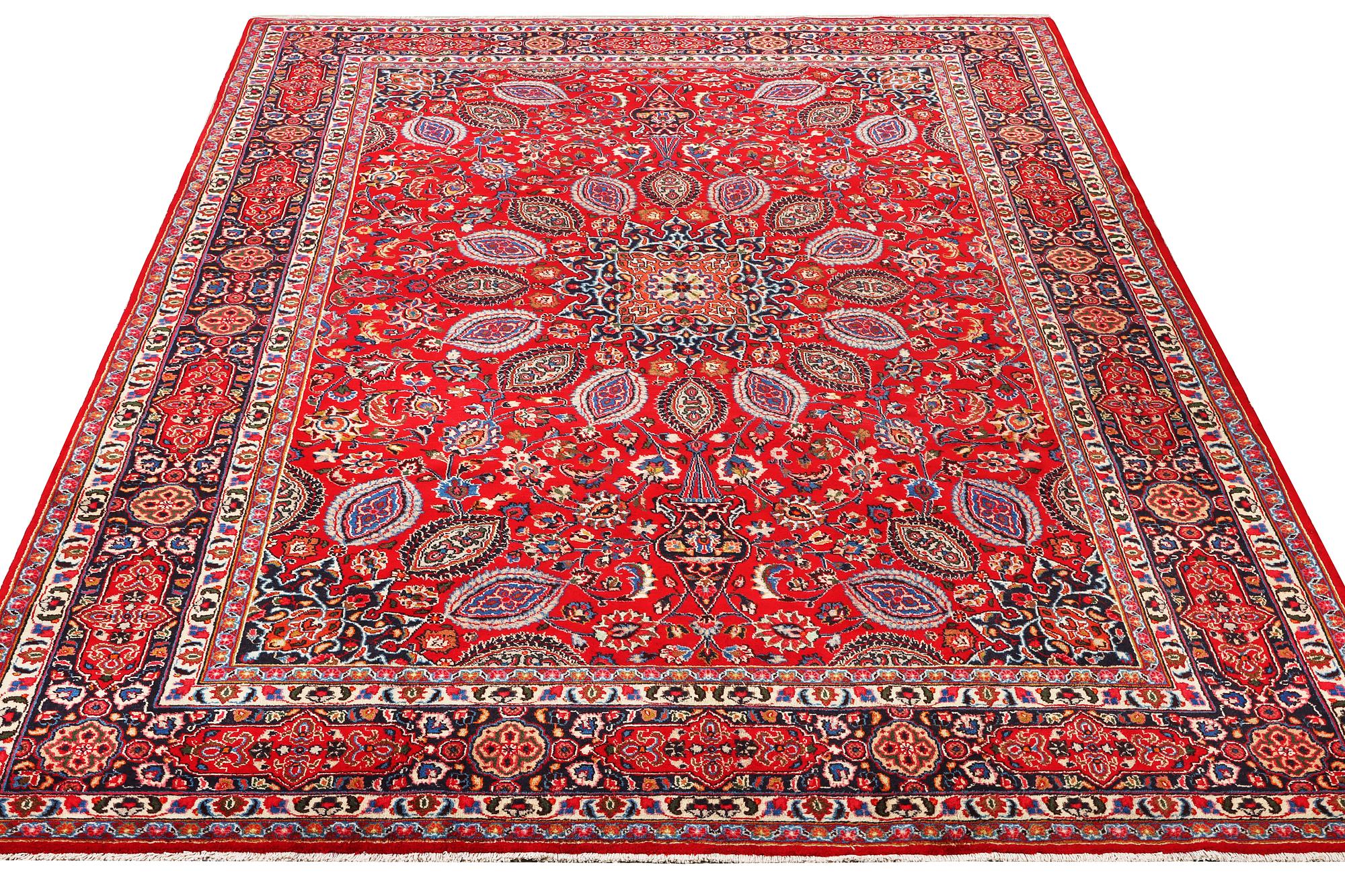 A Keshan carpet, c. 355 x 245 cm.