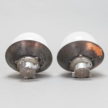 Paavo Tynell, a pair of mid-20th century '91100' out wall lights for Idman Finland.