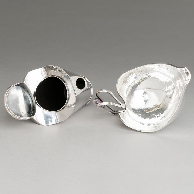 REIJO SIRKEOJA, Servis, 5 delar, silver, Pirkan Kulta, Tammerfors 1958-59.