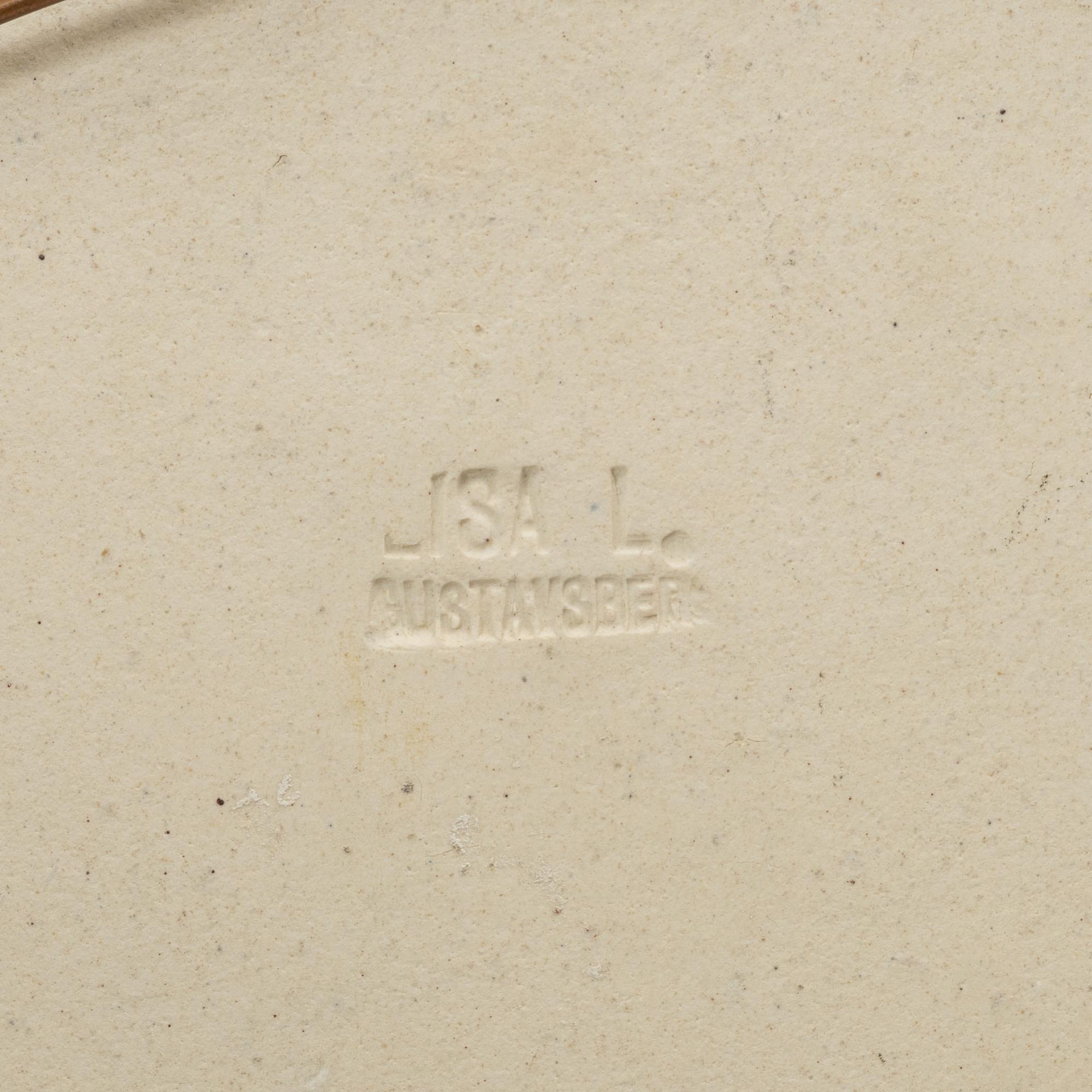 Lisa Larson, väggrelief, stengods, "Jubileum", Gustavsberg.