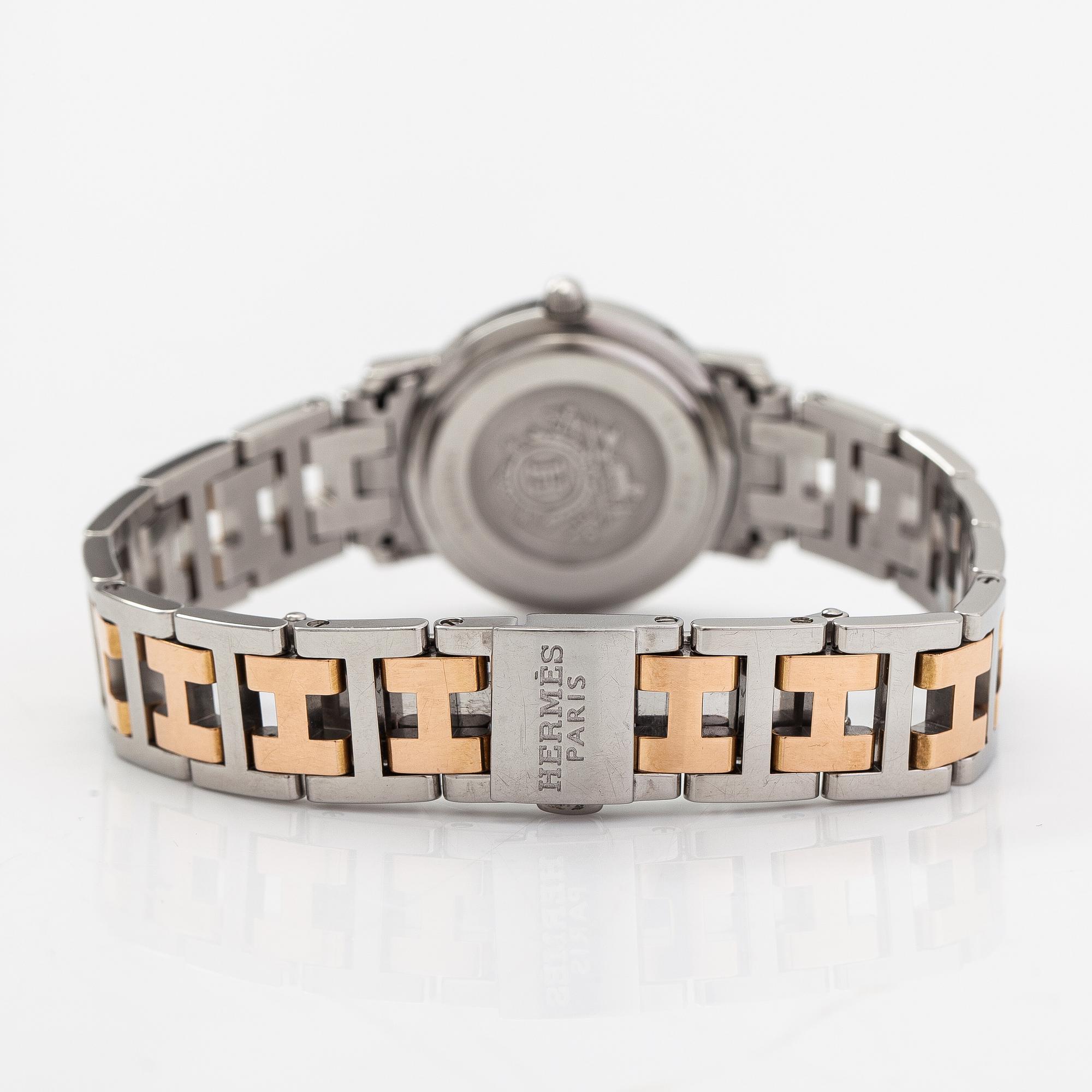 Hermès, Clipper, wristwatch, 24 mm.