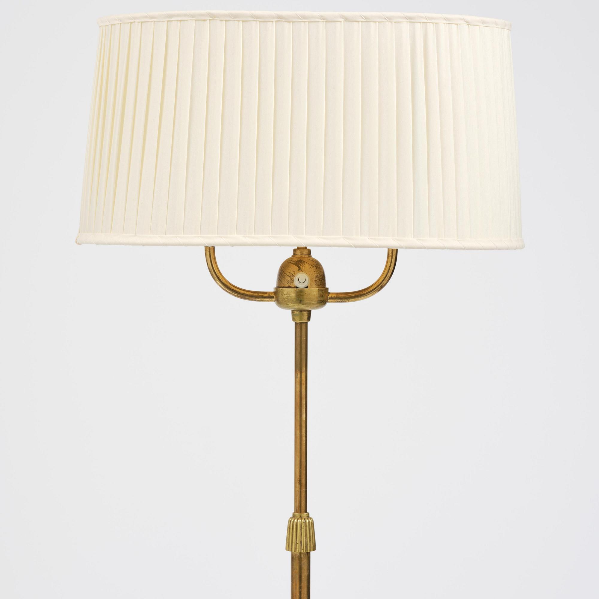 Bertil Brisborg, a pair of floor lamps model 31376, Nordiska Kompaniet, Sweden, 1940s.