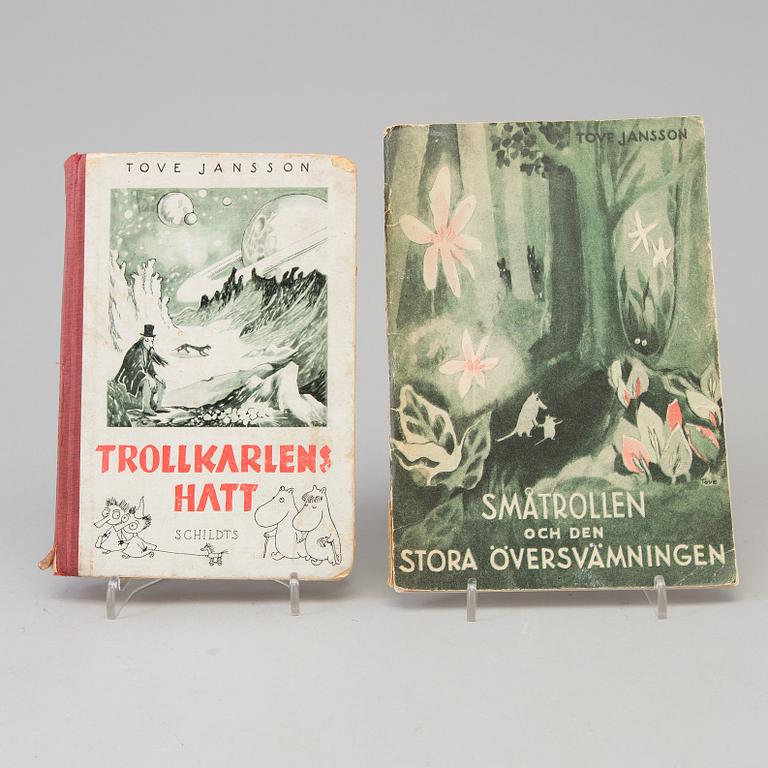 TOVE JANSSON, 2 books, first editions, 1945 and 1948.