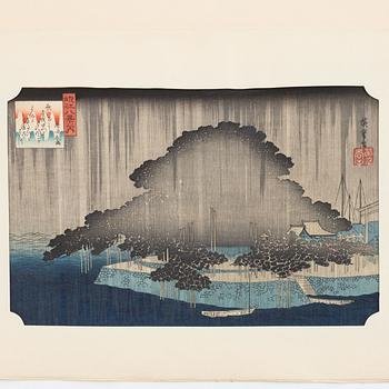 Ando Utagawa Hiroshige, efter, träsnitt, 1900-tal.