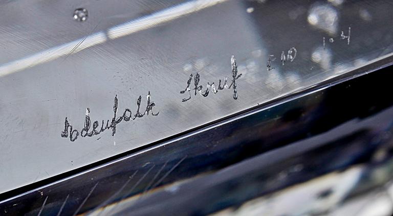 SKULPTUR, glas, Bengt Edenfalk, Skruf.
