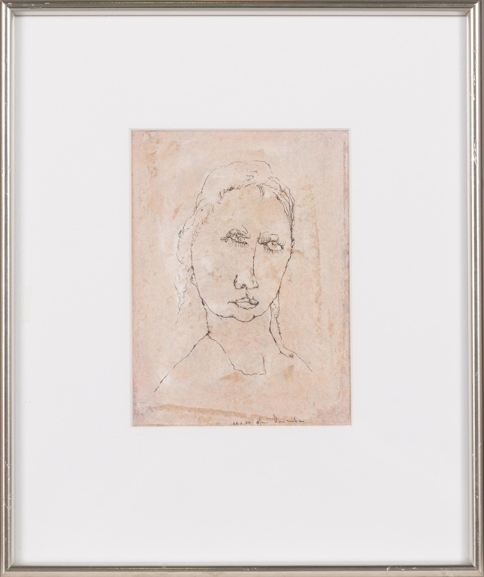 Olavi Vaarula, mixed media, signed and dated -74.
