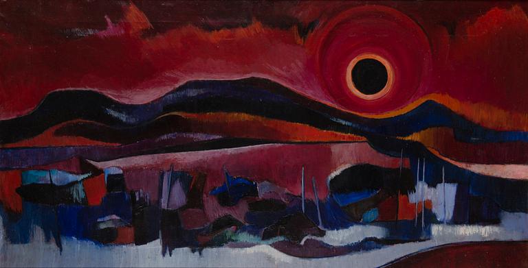 KOSTI AHONEN, oil on canvas, not signed.