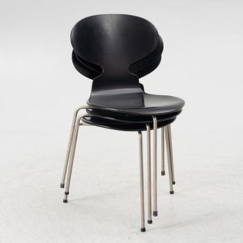 Arne Jacobsen, stolar 6 st, "Myran", Fritz Hansen, Danmark.