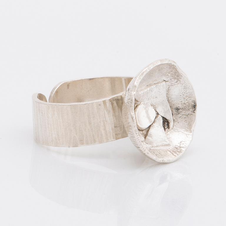 ROSA TAIKON, silver, ring, Stockholm, 1972.