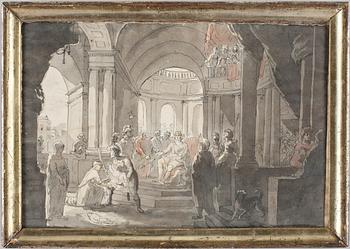 Pehr Hörberg · PEHR HÖRBERG, tuschlavering, sign PH 1798.