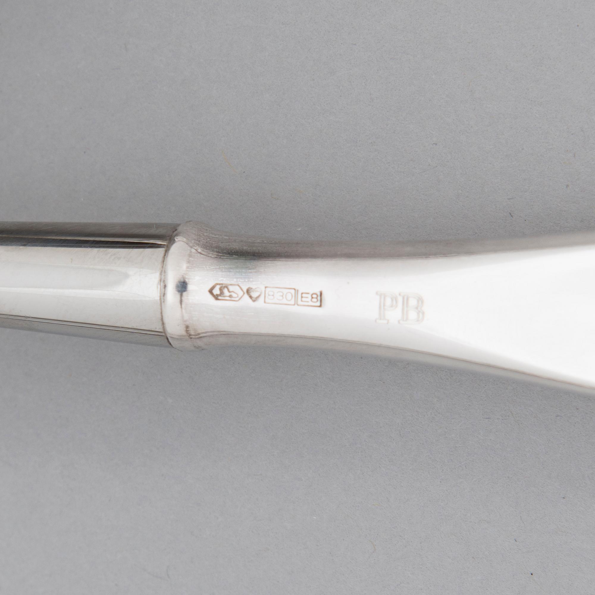 TAPIO WIRKKALA, ATERINSARJA, 138 kpl, "Tapio", hopeaa, Kultakeskus, Hämeenlinna n. 1980.
