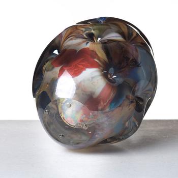 Per B. Sundberg, a unique "Fabula" glass vase, Orrefors, Sweden 2000.