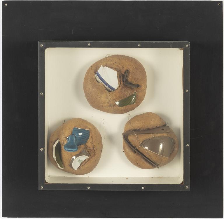 Daniel Spoerri, mixed media/assemblage, signed and numbered 56/100 on the backside label.