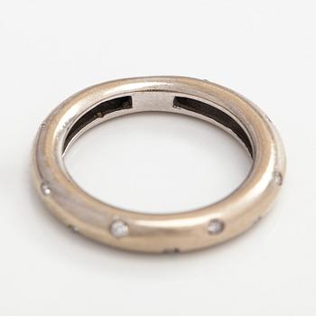 Ring, briljantslipade diamanter, 18K vitguld.
