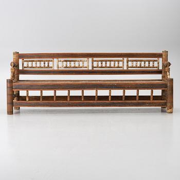 Turner's bench, folk art, 18th century.