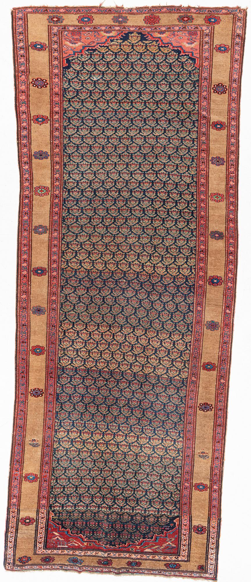 Hamadan antique/semi-antique approximately 425 x 162 cm.
