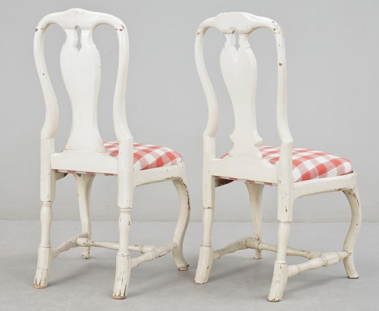 STOLAR, 2 st snarlika, rokoko, 1700-tal.