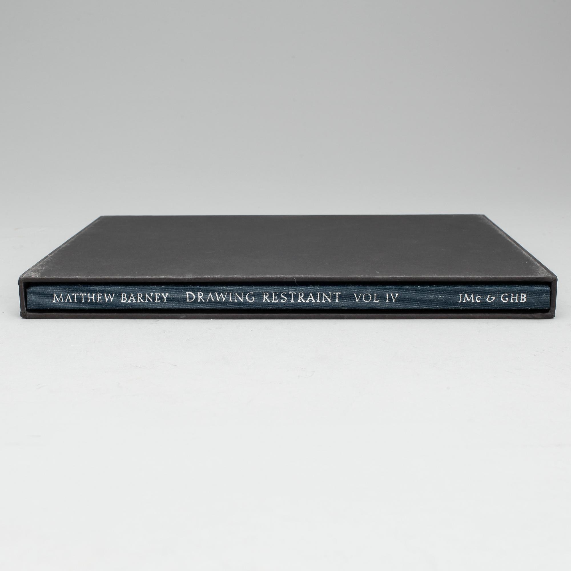 MATTHEW BARNEY, konstbok, "Drawing Restraint Vol IV", signerad. De-Luxe edition, 43/50.