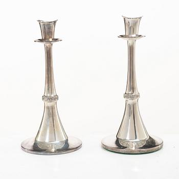 Markströms Guldsmeds Ab, Candlesticks, a pair, silver, Uppsala 1962–1966.
