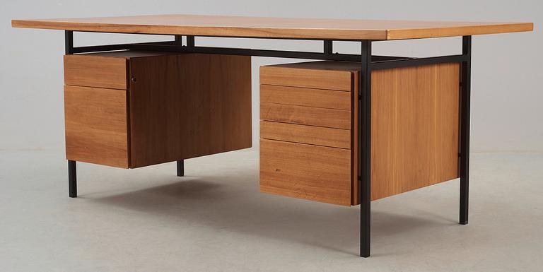 SKRIVBORD, "Large Executive Desk", Florence Knoll, Knoll International, NK:s verkstäder i Nyköping, 1964.