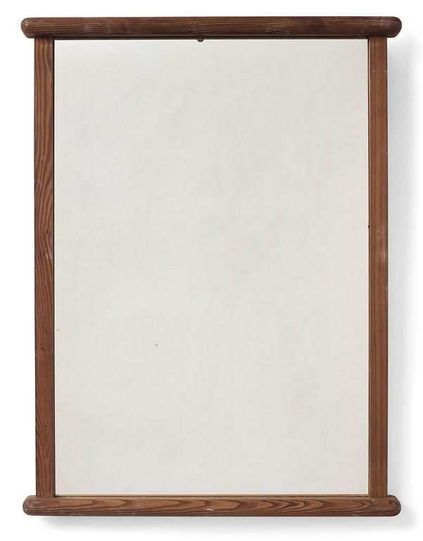 Axel Einar Hjorth, a stained pine "Sport" wall mirror, Nordiska Kompaniet, Sweden, 1930s.