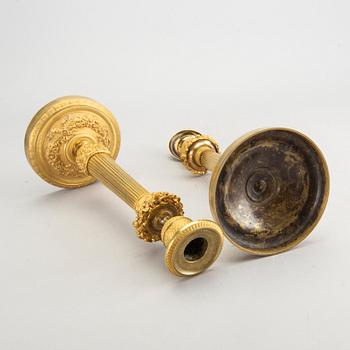 Ljusstakar senempire 1830-tal.