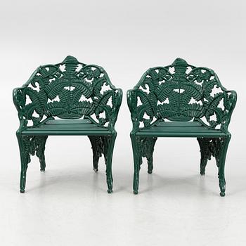 A garden set with table, sofas and chairs, Byarums Bruk, Sweden.