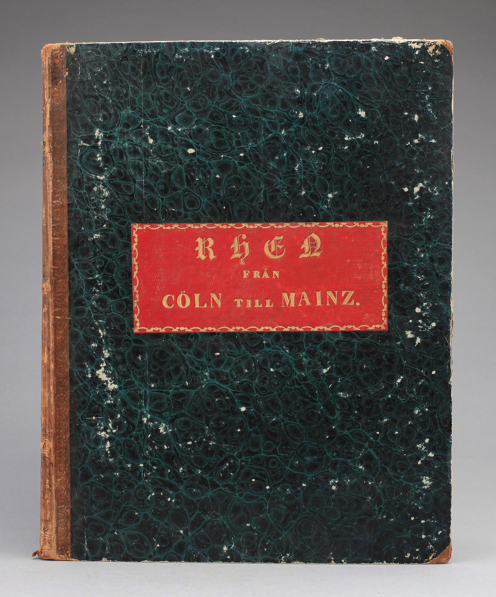 BOK, "Tjugo vuer af Rhenströmmen från Cöln till Mainz", efter C.J.Billmark, Paris 1837.