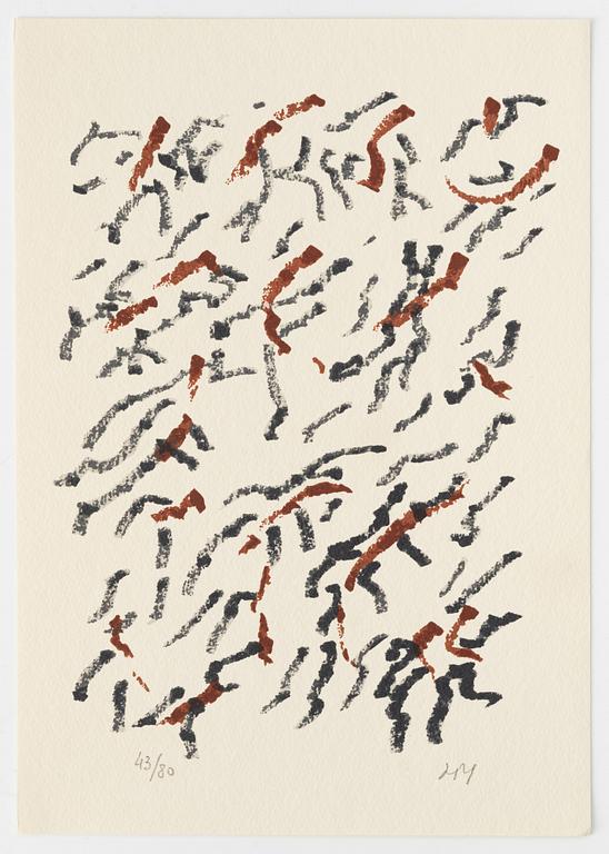 Henri Michaux, 'Par des traits', Fata Morgana, Paris, 1984.