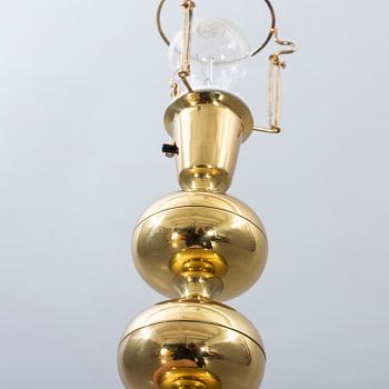 A PAIR OF BRASS TABLE LAMPS BY UNO DAHLÉN 1960-70'S.