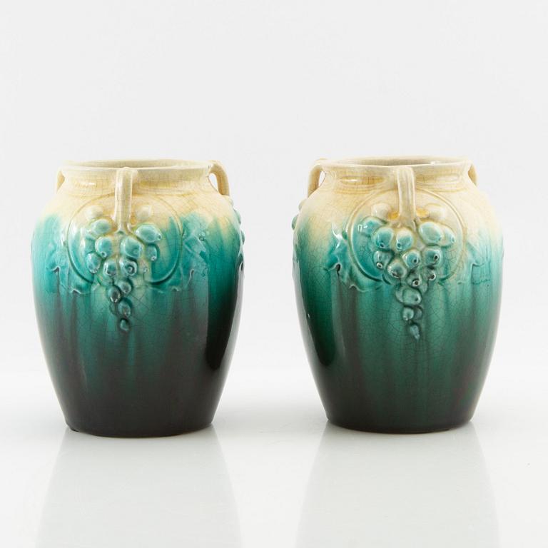 Vases a pair, Rörstrand, Art Nouveau.