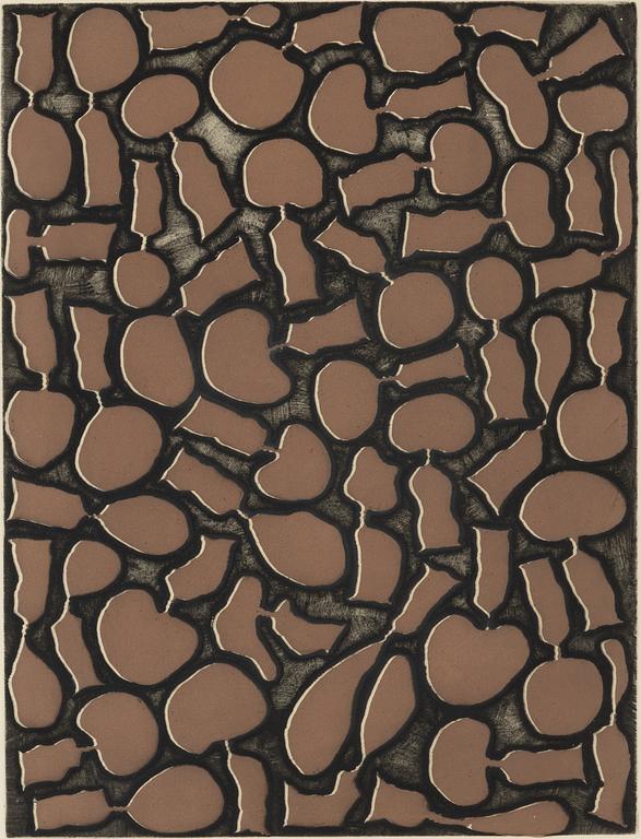 Arman, etching and aquatint from the portfolio "Bonjour Max Ernst".