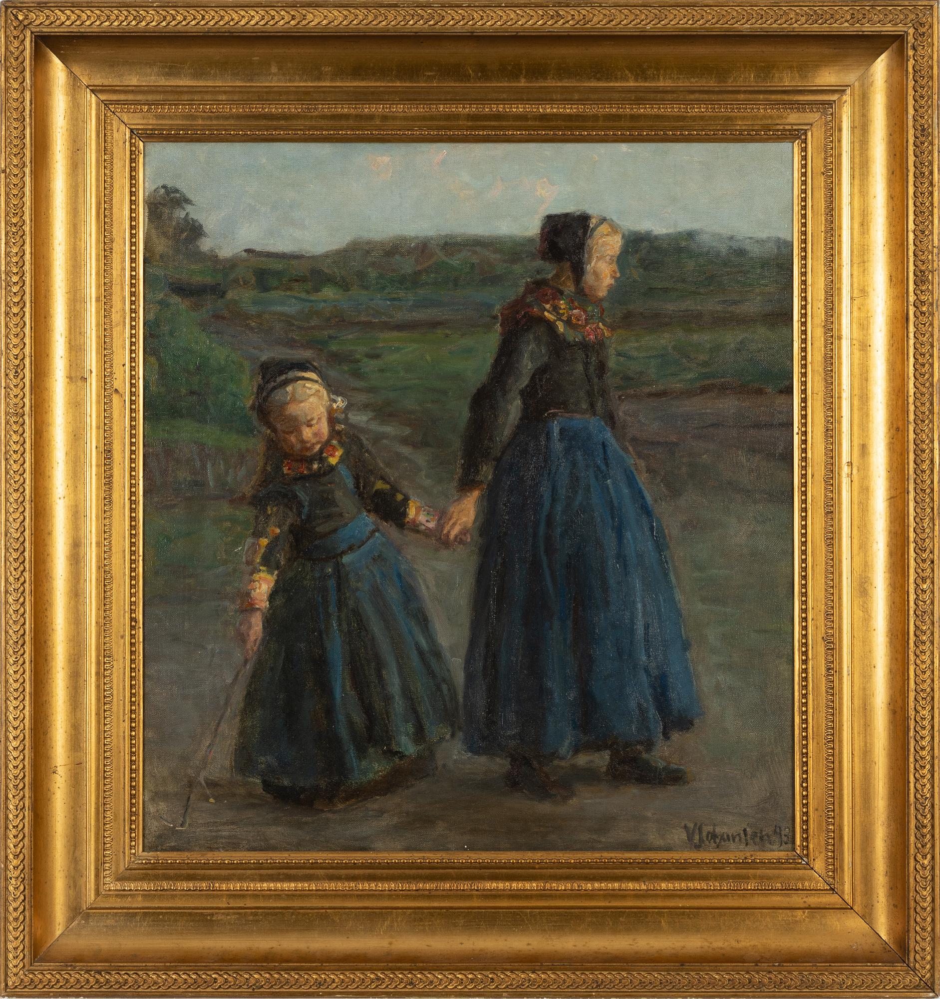 Viggo Johansen, oil on canvas, singed and dated -93.