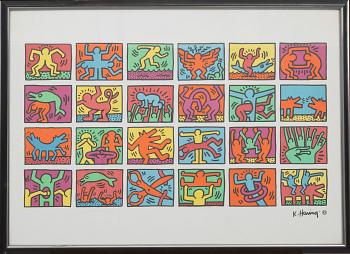KEITH HARING, efter, affisch.