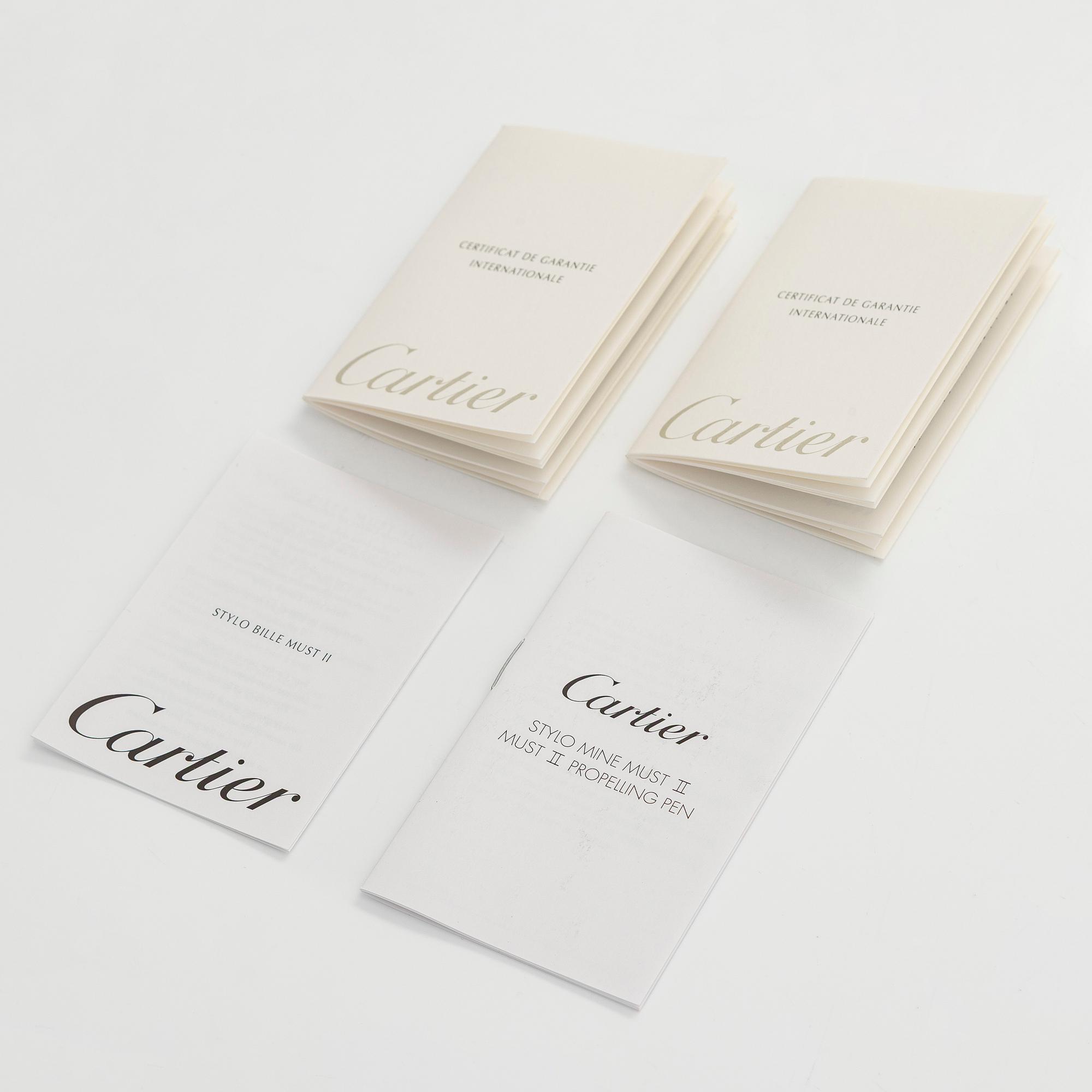 Cartier, pennor, 2 st, "must de Cartier".