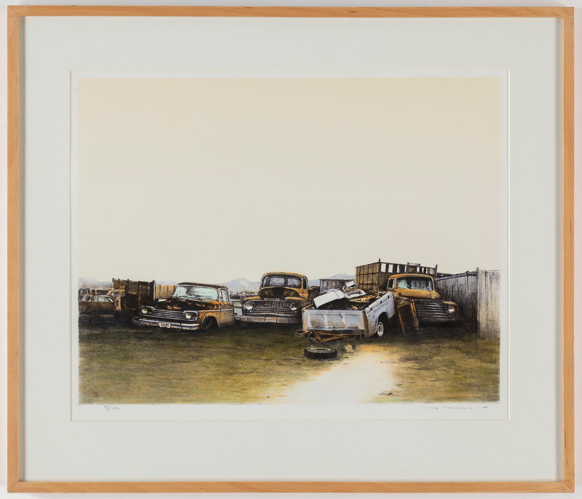 ULF WAHLBERG, färglitografi, 2000, signerad 93/280.